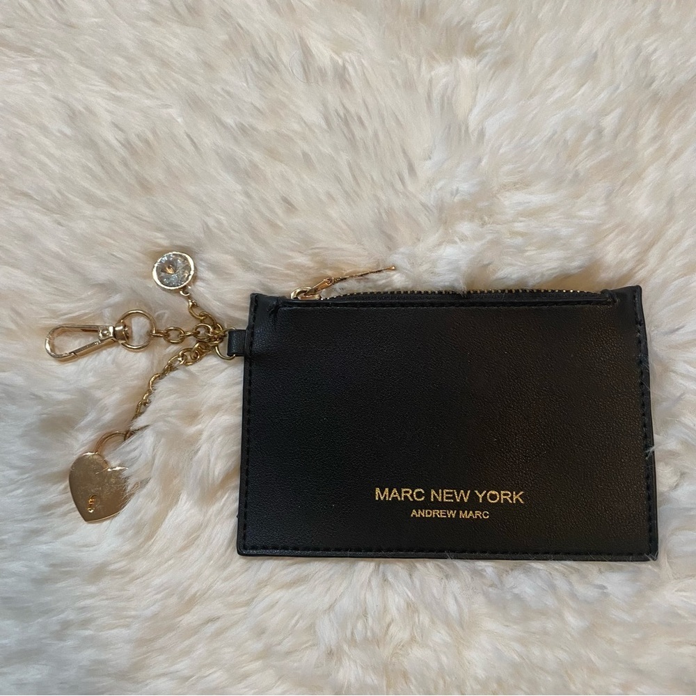 Andrew Marc New York Black Cards Pouch
